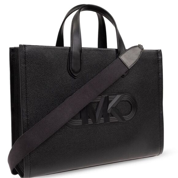 Michael Kors Black Large Grab leather Tote Bag - Picture 3 of 9
